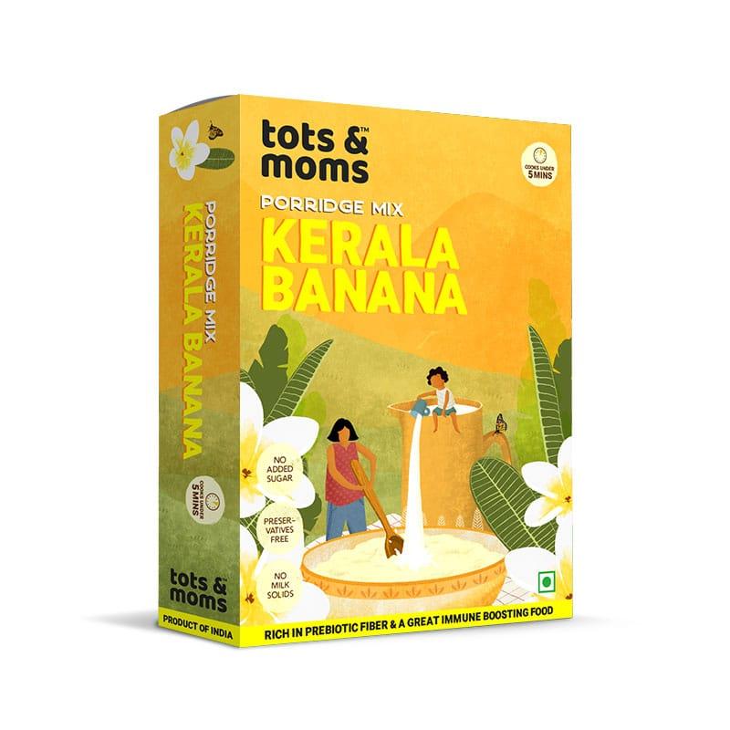 Tots & Moms Calcium Rich Raw Kerala Banana Powder for Baby - 8+ Months, 200g | No Salt No Sugar - Healthy Weight Gaining Food - No Preservatives 100% Natural Immune Booster Vegan