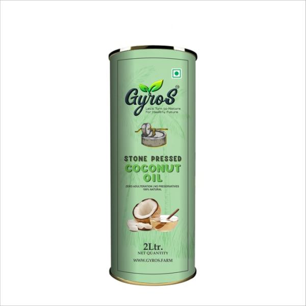 Stone Cold Pressed Coconut Oil | 2L | Gyros Farm