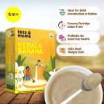 Tots & Moms Calcium Rich Raw Kerala Banana Powder for Baby - 8+ Months, 200g | No Salt No Sugar - Healthy Weight Gaining Food - No Preservatives 100% Natural Immune Booster Vegan