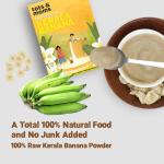 Tots & Moms Calcium Rich Raw Kerala Banana Powder for Baby - 8+ Months, 200g | No Salt No Sugar - Healthy Weight Gaining Food - No Preservatives 100% Natural Immune Booster Vegan
